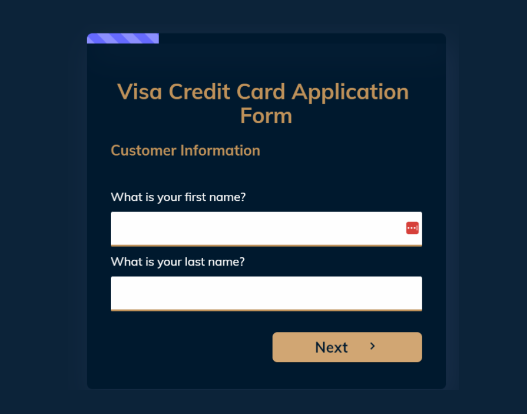 Credit Card Applications Visa