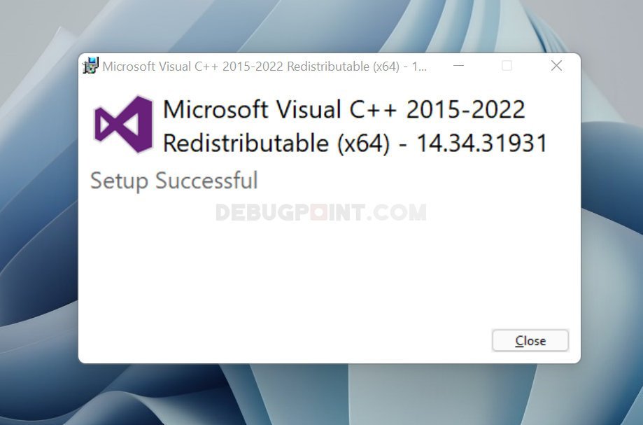 Visual C++ 2019 Redistributable Packages