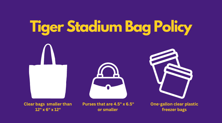 Bag Policy for Tiger Stadium