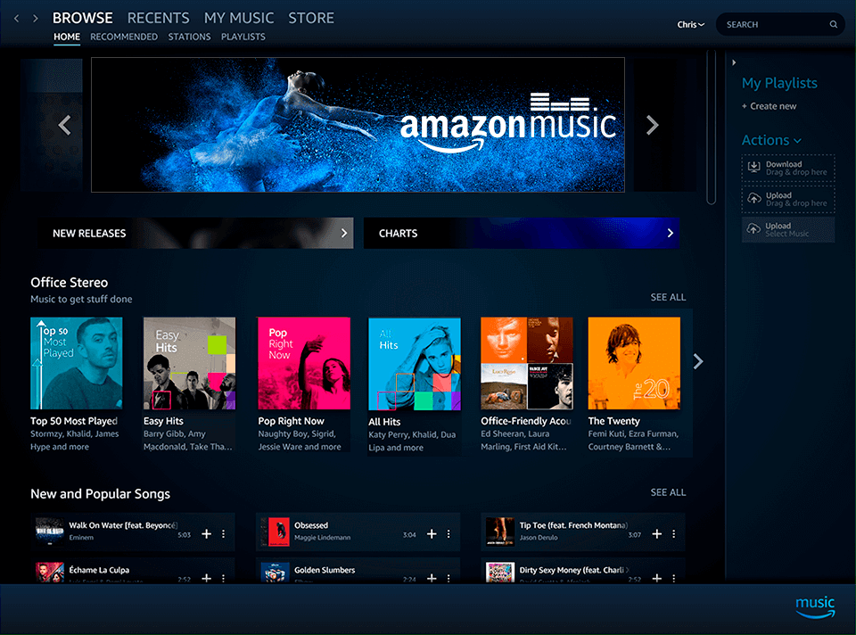 Amazon Music Options
