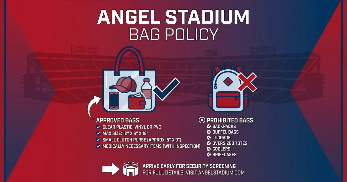 La Angels Stadium Bag Policy
