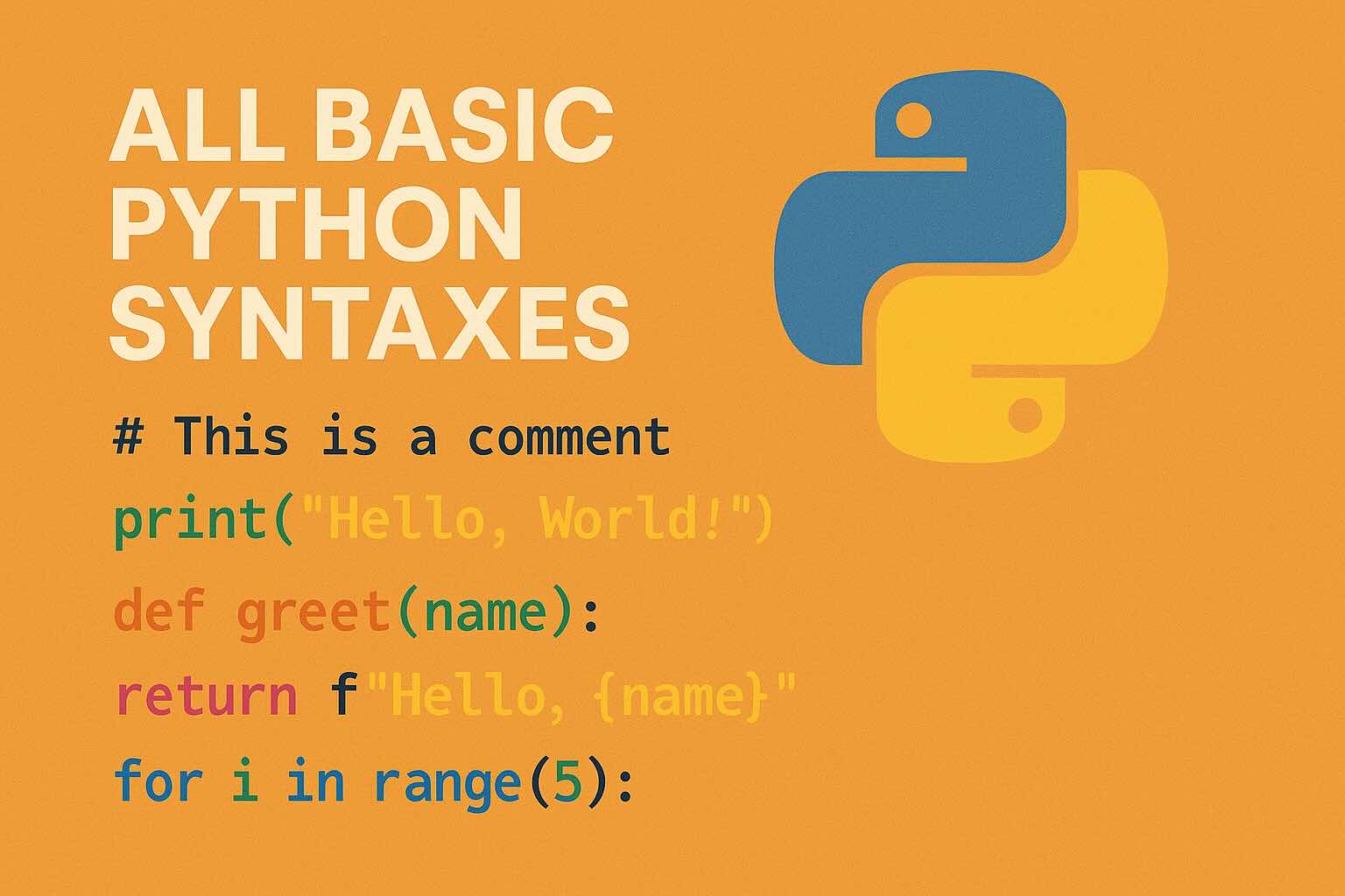 Basics of Python Coding