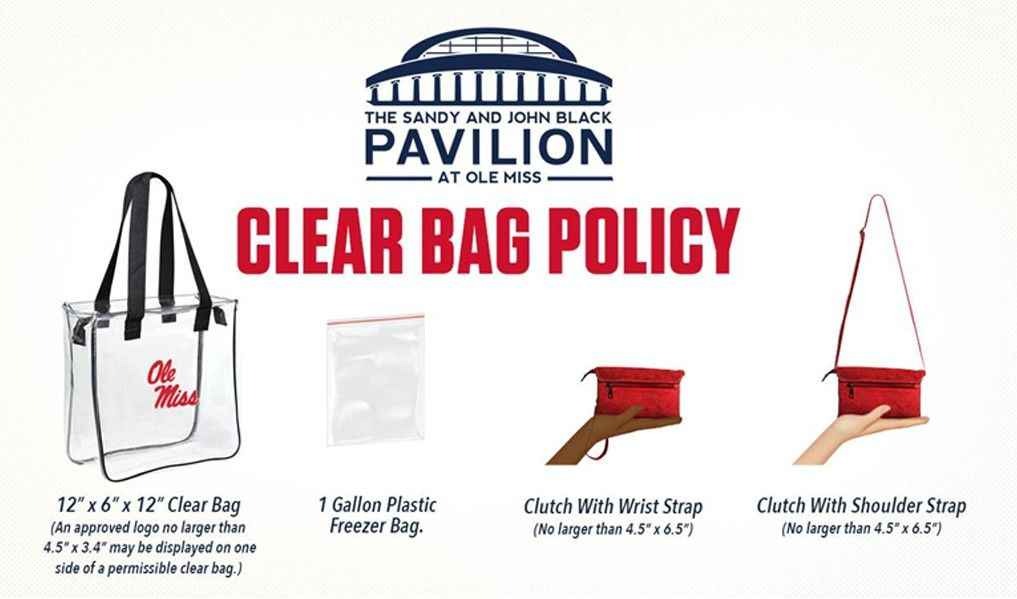 Ole Miss Game Day Bag Policy