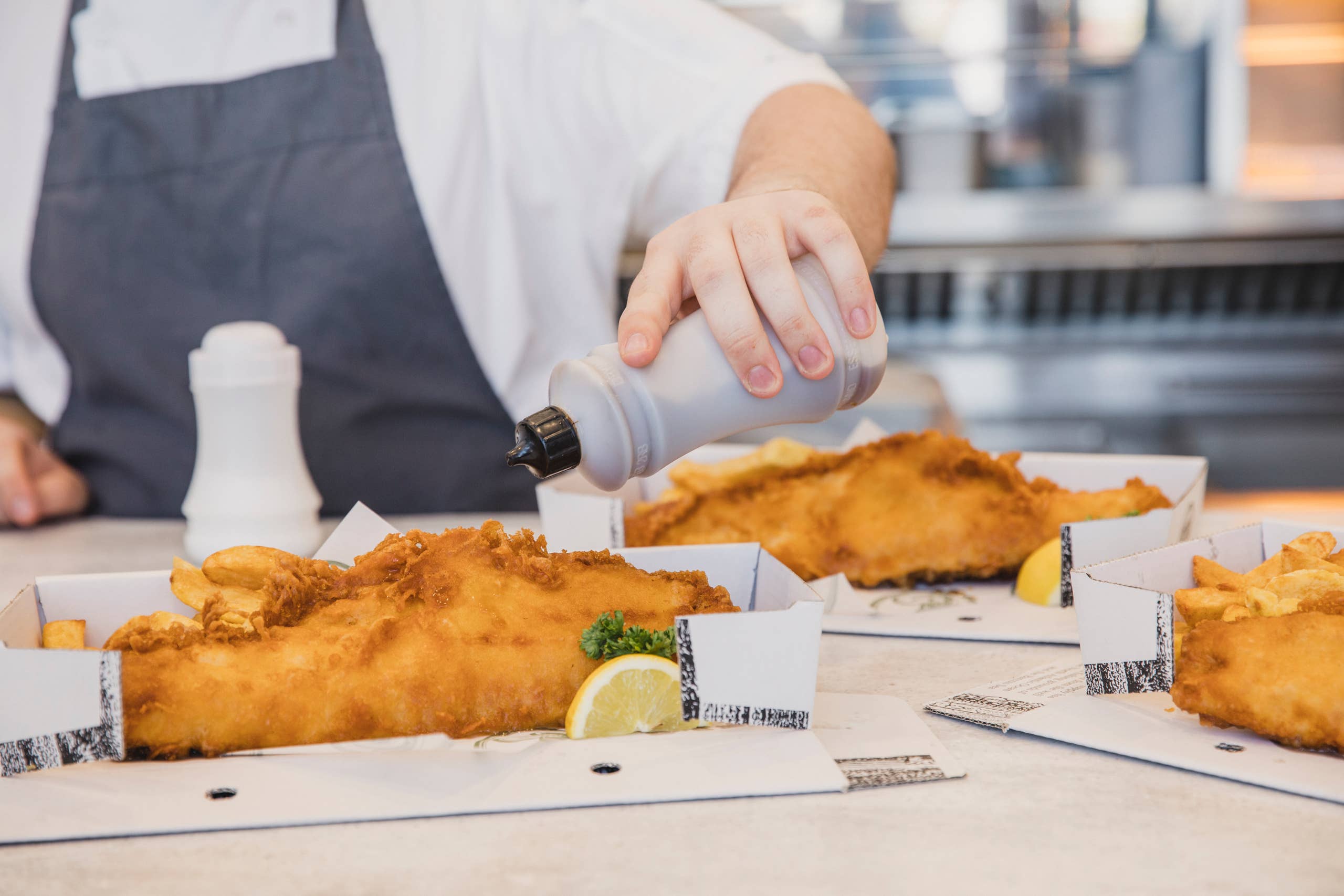 Malt Vinegar on Fish