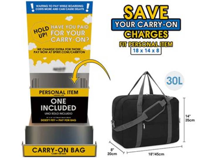 Spirit Airlines Personal Item Size: the Exact 18×14×8 Rules